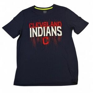 Youth Cleveland Indians Navy T-Shirt
